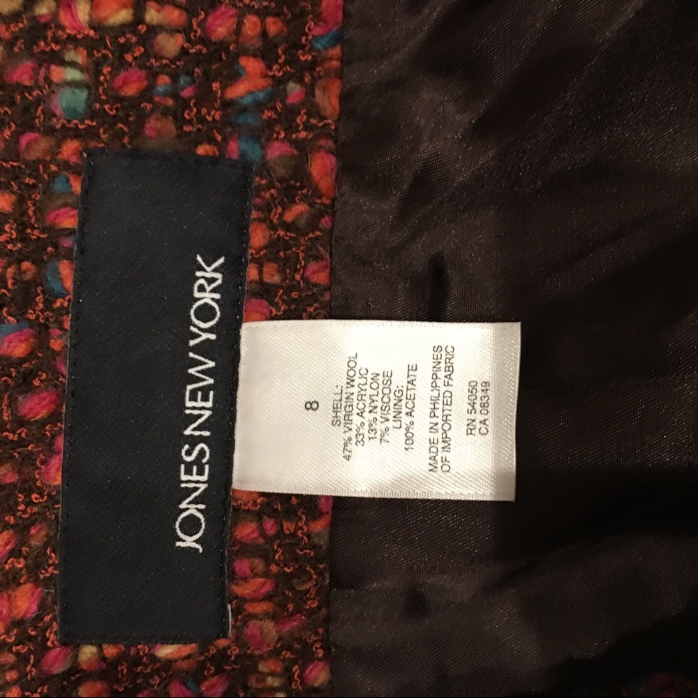 Slightly worn Jones New York tweed jacket - Picture 3 of 3
